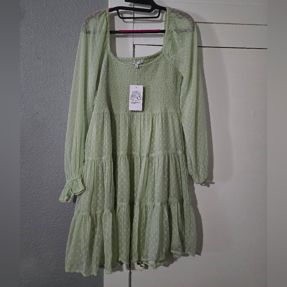 Patrons of Peace Light Green Dress